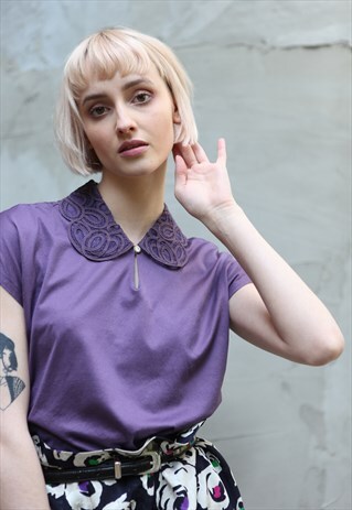 RARE VINTAGE 90'S FIL A FIL CASUAL SILKY BLOUSE