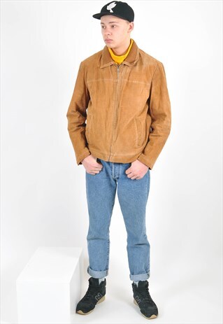 VINTAGE 90'S SUEDE LEATHER JACKET
