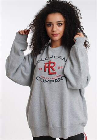 90S POLO JEANS RALPH LAUREN PRINT SPELL OUT SWEATSHIRT