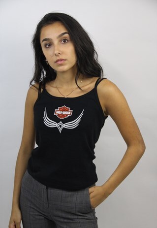VINTAGE HARLEY BLACK VEST