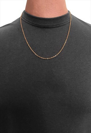 18" ESSENTIAL NECKLACE CHAIN - ROSE GOLD