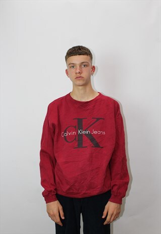 VINTAGE CALVIN KLEIN CREWNECK SPELL OUT SWEATSHIRT