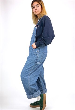 VINTAGE 90'S DENIM DUNGAREES