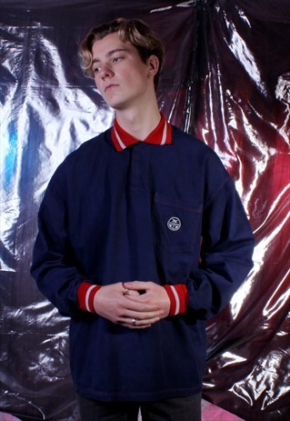 VINTAGE NORTH SAILS NAVY POLO SHIRT