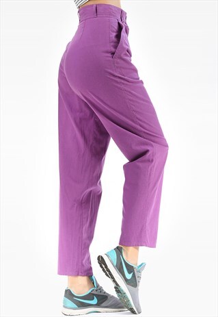 TAPERED PANTS VINTAGE HIGH WAIST MOM TROUSERS