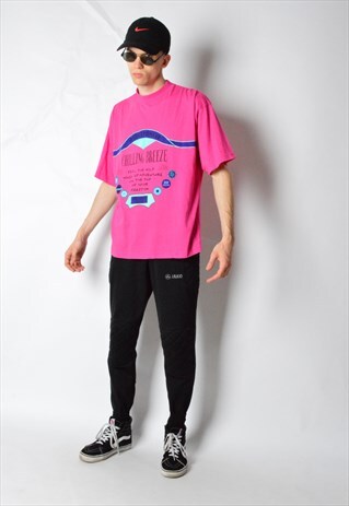 VINTAGE 90S PINK SUMMER FESTIVAL T-SHIRT