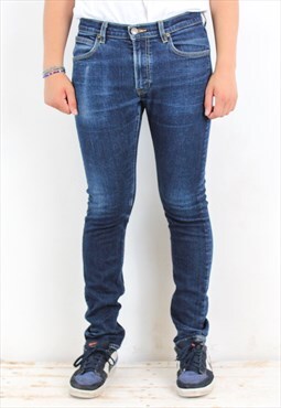 Luke Vintage Mens W32 L32 Slim Fit Tapered Jeans Denim Pants