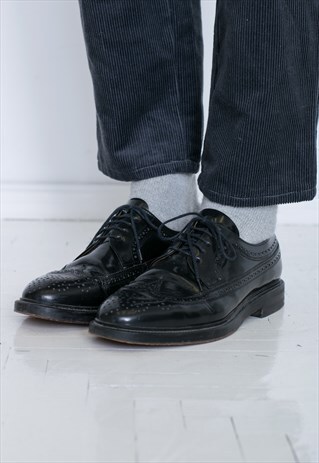 VINTAGE BLACK SHINY LLOYD LARSON SHOES