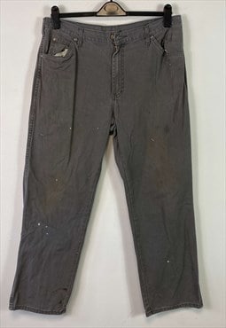 Grey Dickies Workwear Trousers Carpenter 36 x 30