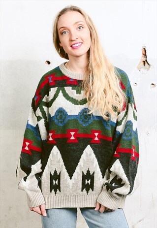 VINTAGE 90S GRUNGE STYLE OVERSIZED SWEATER