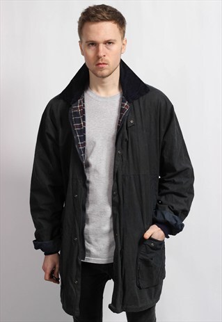 VINTAGE OVERSIZED WAX JACKET