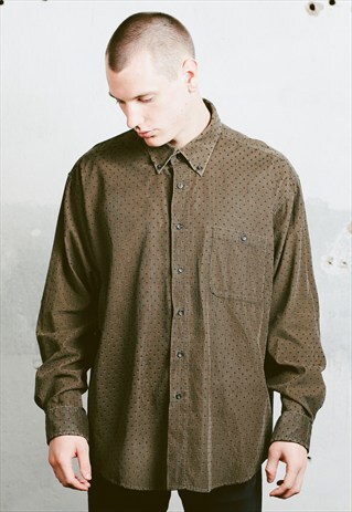 VINTAGE PATTERNED CORDUROY SHIRT