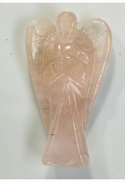 Rose Quartz 2 inch Natural Crystal Healing Stone Angel Guard