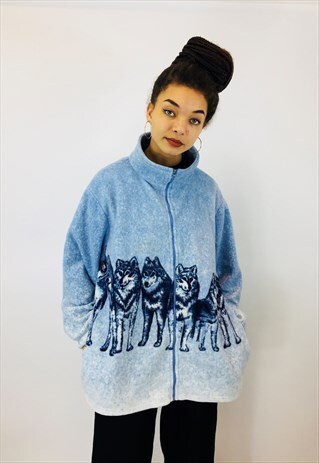 WOLF SOFT TEDDY BEAR FLEECE JACKET