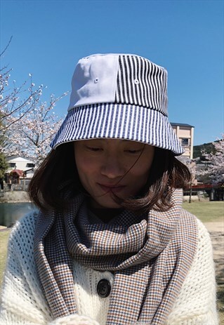UNISEX STRIPE BUCKET HAT