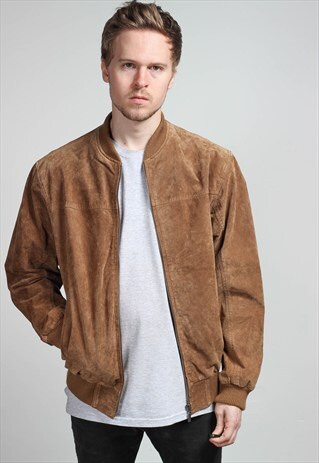 VINTAGE SUEDE BOMBER JACKET