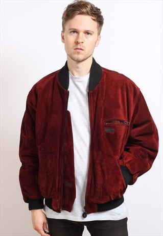 VINTAGE SUEDE BOMBER JACKET