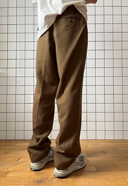 Vintage Military Pants Trousers Army 90s Brown Khaki