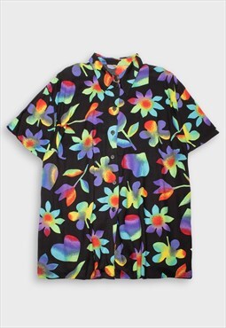 Floral print short sleeve shirt