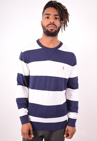 POLO RALPH LAUREN MENS VINTAGE SWEATSHIRT JUMPER LARGE 90S