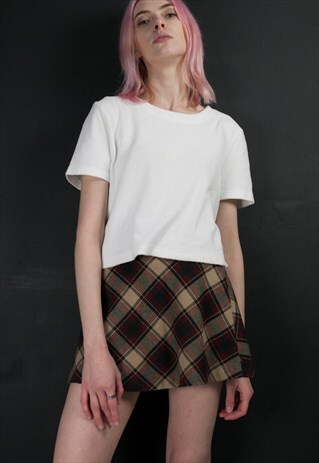 TARTAN MINI SKIRT