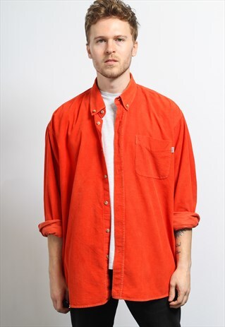 VINTAGE CORDUROY SHIRT ORANGE