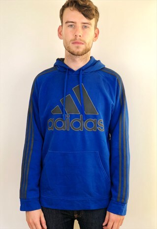 ADIDAS ELECTRIC BLUE SPELL OUT HOODIE