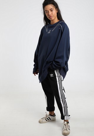 90S NIKE EMBROIDERED LOGO OVERSIZED SWEATSHIRT