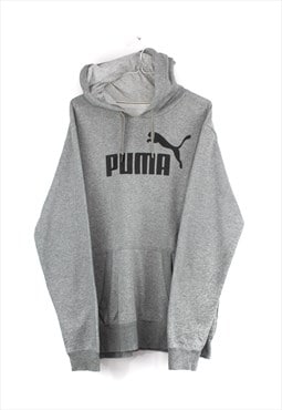 Vintage Puma Classic Hoodie in Grey L