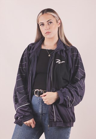 VINTAGE 90S REEBOK BLUE LIGHTWEIGHT JACKET /A1074