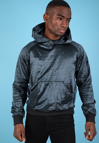 VINTAGE NIKE VELOUR HOODIE NH38