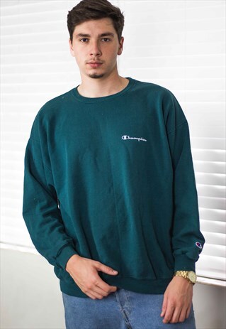 VINTAGE CHAMPION SWEATSHIRT LOGO 90S XL 16.8