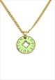 Authentic Louis Vuitton Green Pendant-Repurposed Necklace