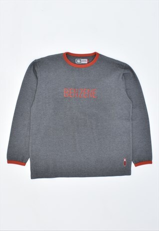 VINTAGE 90'S TOP LONG SLEEVE OVERSIZED GREY