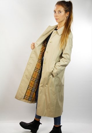 BURBERRY TRENCH COAT / VINTAGE BURBERRY / BEIGE