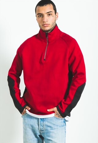 VINTAGE 80S NAUTICA 1/4 ZIP SWEATSHIRT / S5577