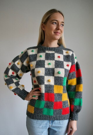 VINTAGE 90'S PATTERNED JUMPER