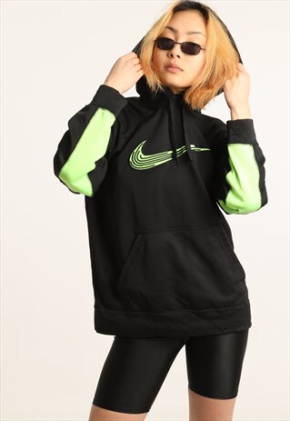 VINTAGE NIKE EMBROIDERED LOGO HOODIE
