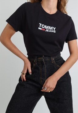 Vintage Tommy Jeans T-shirt in black
