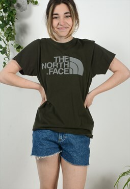 Vintage The North Face T-shirt With Graphic Print in Green