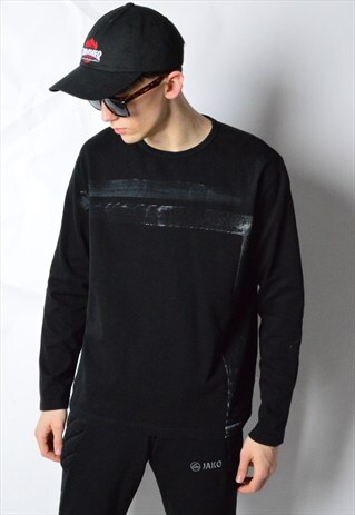VINTAGE 90S BLACK LONG SLEEVE SHIRT