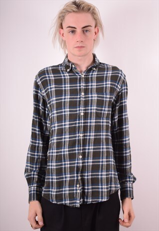 MENS VINTAGE SHIRT MEDIUM MULTI CHECK 90S