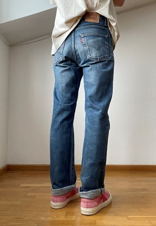 Vintage LEVIS Jeans Boot Cut Wash Blue Denim Pants 90s 