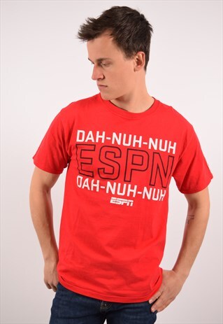 VINTAGE CHAMPION T-SHIRT TOP RED