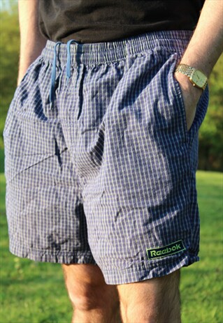 VINTAGE 90S REEBOK SHORTS - RETRO RAVE FESTIVAL - MEDIUM