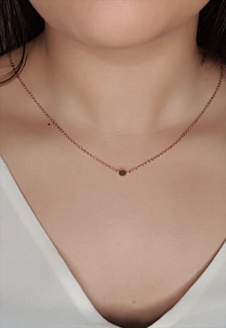 ROSE GOLD CIRCLE NECKLACE