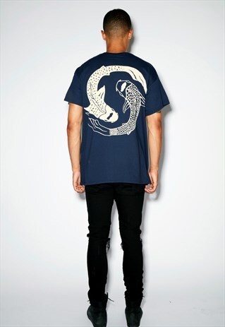 KOI OVERSIZED NAVY TEE
