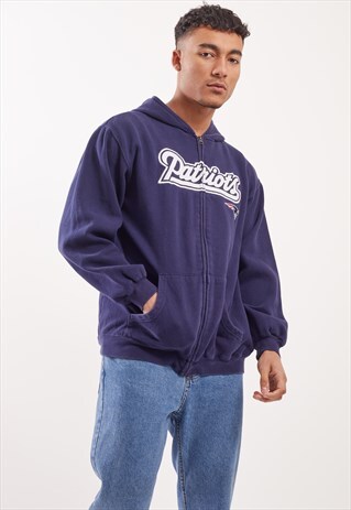VINTAGE NEW ENGLAND PATRIOTS ZIP-UP HOODIE
