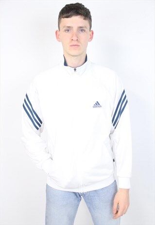 VINTAGE 90'S ADIDAS WHITE SPORTS JACKET