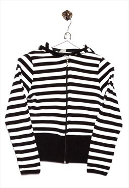 Vintage x-mail Sweat Jacket Stripe Look Black/White